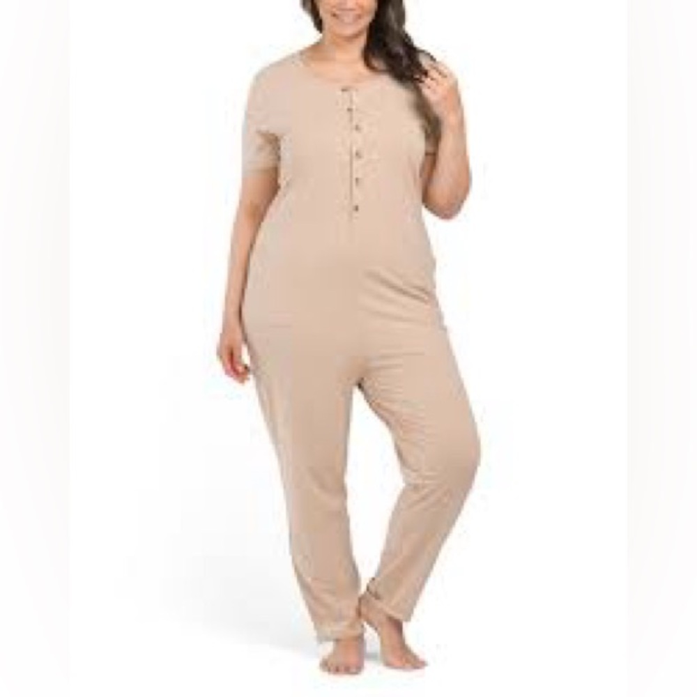 Petit Lem Tan Jumpsuit, adult M/L